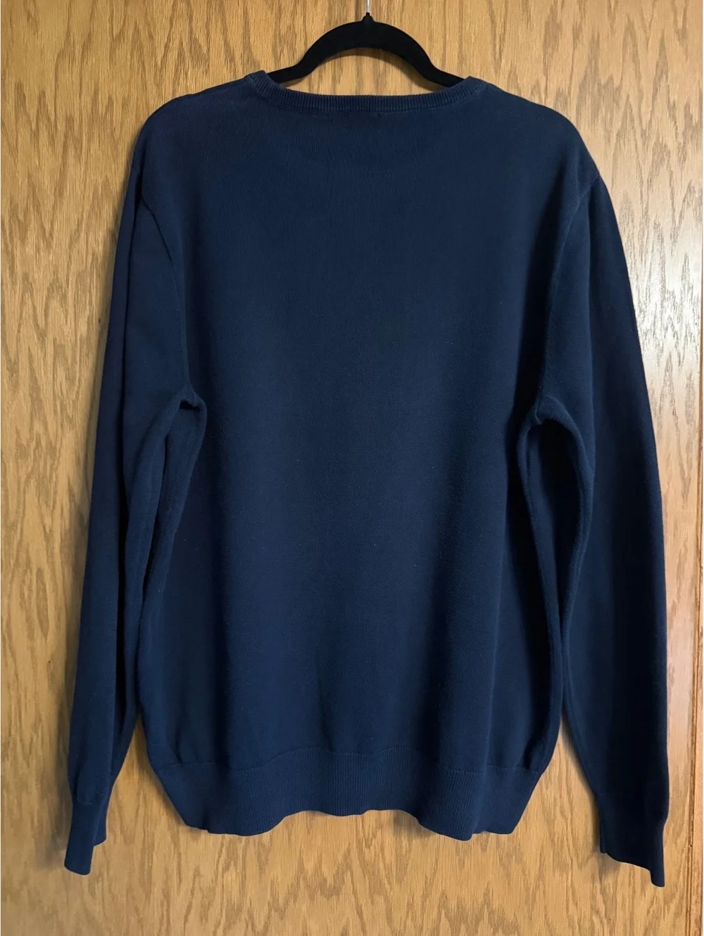 J.Crew Men’s Black Crewneck Cotton Sweater Size L 100% Cotton Classic Pullover
